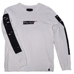 Jordan  Russell Westbrook Why Not? White Crewneck Long Sleeve Shirt Size M